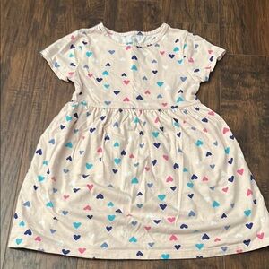 Heart Patterned Kids Dress
